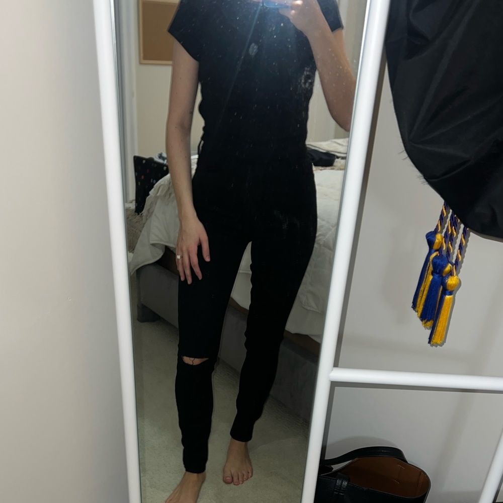 Carly Jean Skinny Black Jeans